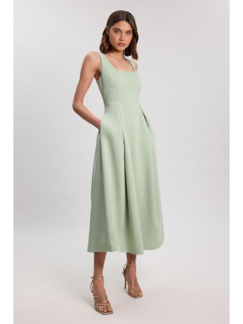 KAREN MILLEN Tailored Full Skirt Midi Dress