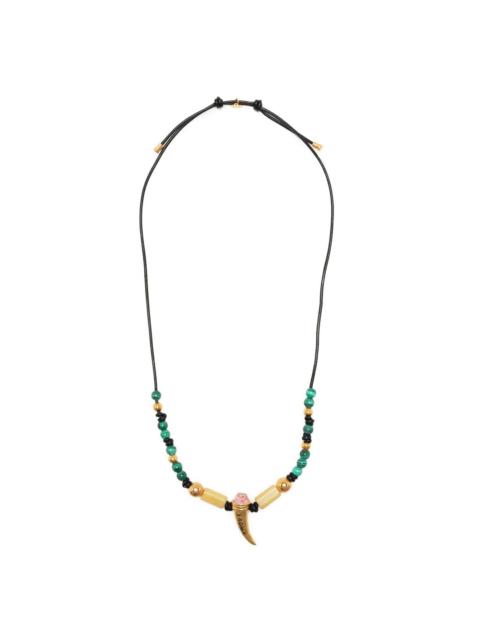 Amour brass beaded necklace