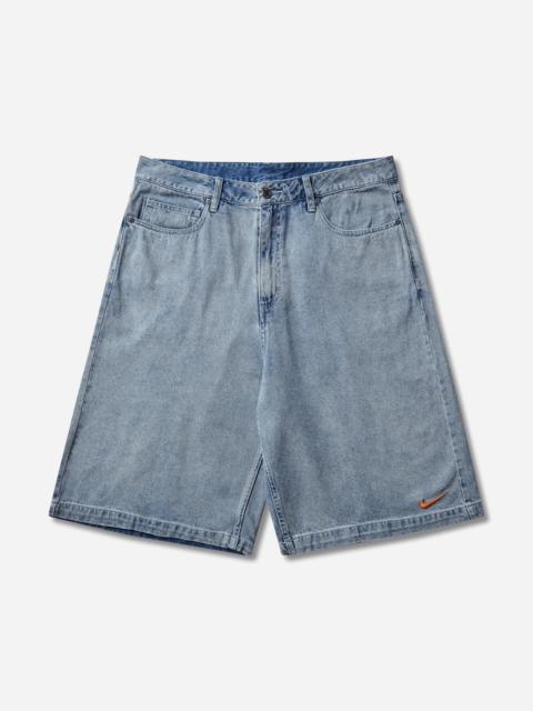 Nike Men's 'Your Message Here' Denim Shorts Blue Denim
