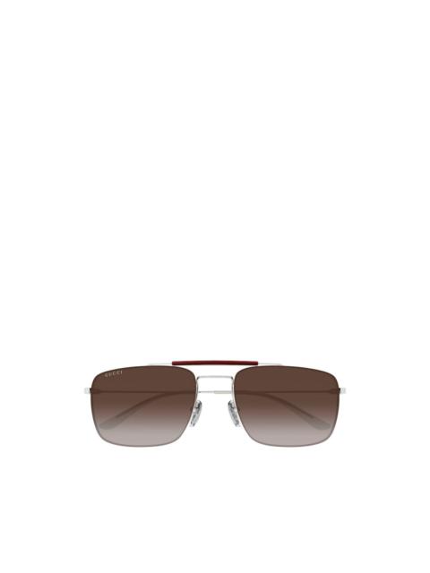 GUCCI geometric-frame sunglasses