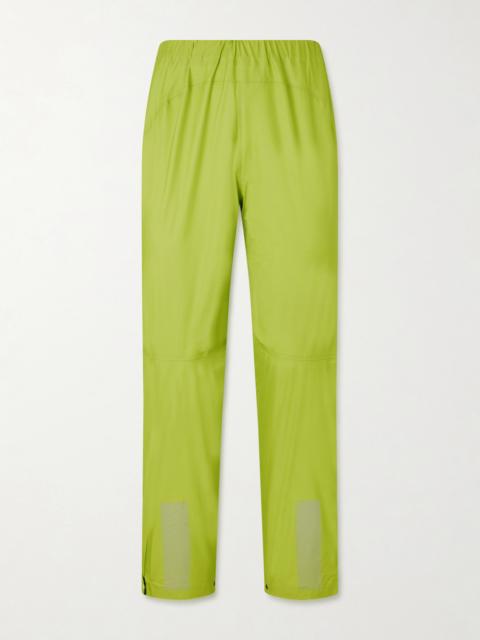 SATISFY Straight-Leg Pertex® 3L Rain Logo-Appliquéd Recycled-Ripstop Trousers