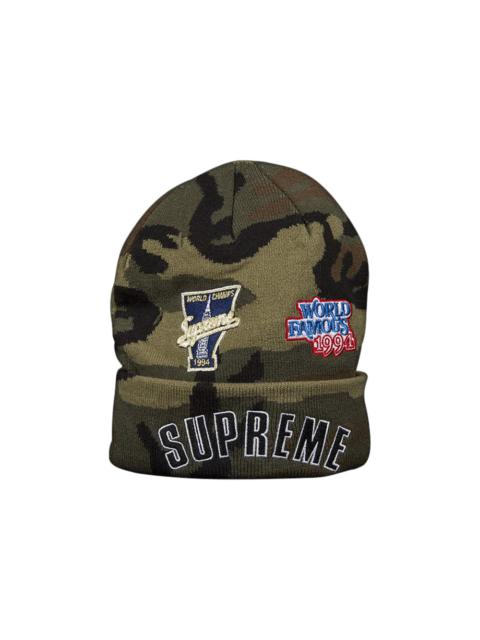 帽子 Supreme New Era $ Beanie Desert Camo Supreme New Era Split Beanie (FW22) - $44