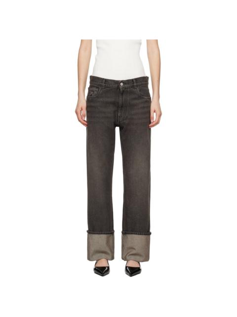 COPERNI Black Denim Boyfriend Jeans