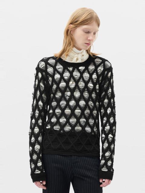 Ann Demeulemeester Carlos Diamond Stitch Sweater