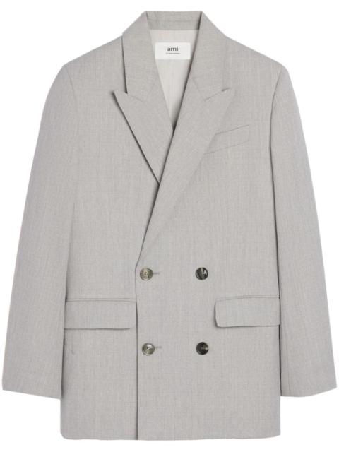 AMI Paris double-breasted virgin wool blazer