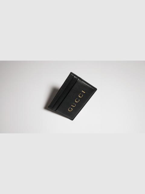 GUCCI Card case with gold-foiled logo