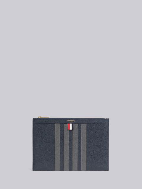 Thom Browne Pebble Grain Leather 4-Bar Small Document Holder