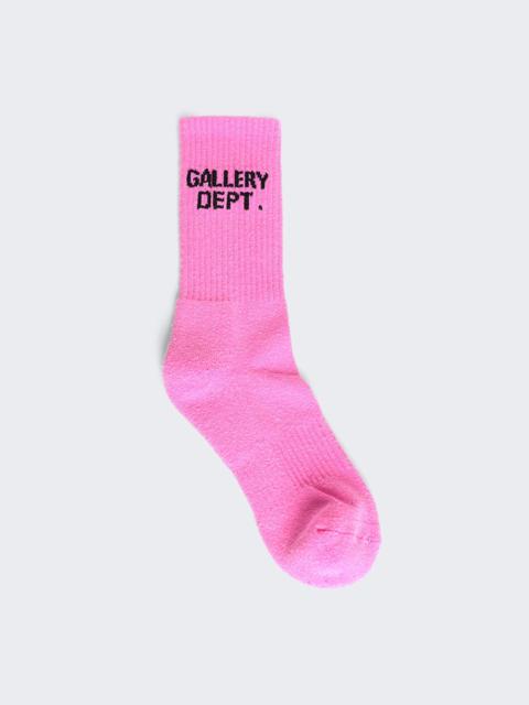 Clean Socks Fluorescent Pink