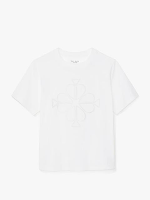 kate spade Embroidered Spade Flower Logo Tee