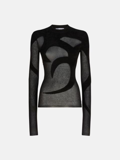 THE ATTICO BLACK SWEATER