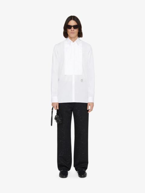 Givenchy SLIM FIT SHIRT IN COTTON AND CRYSTALS WITH PLASTRON