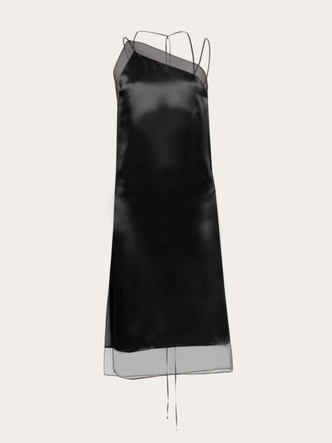 FERRAGAMO Asymmetric slip dress