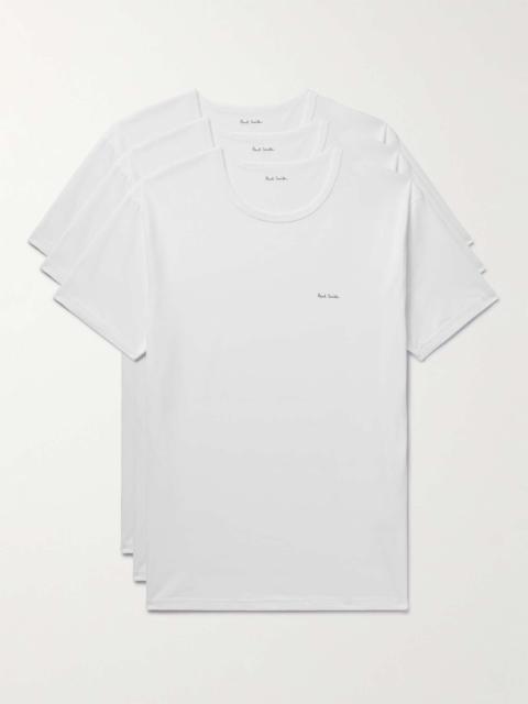 Paul Smith Three-Pack Logo-Print Organic Cotton-Jersey T-Shirts