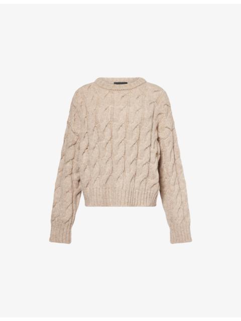 Jenni Kayne Serena Cable-Knit Wool-Blend Jumper