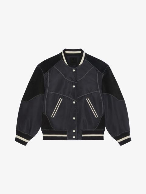 Givenchy OVERSIZED VARSITY JACKET WITH LEATHER DETAILS
