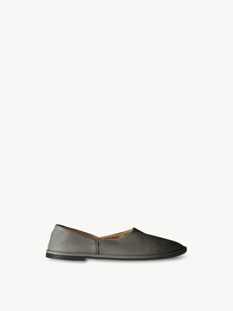 The Row Canal Slip On in Leather