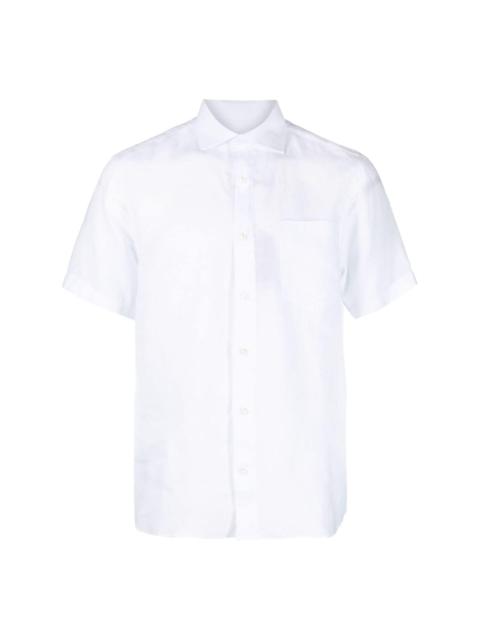 short-sleeved linen shirt