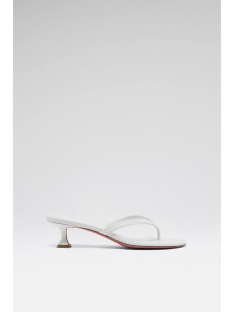 Amina Muaddi JULIETTE THONG 45 SLIPPER WHITE NAPPA