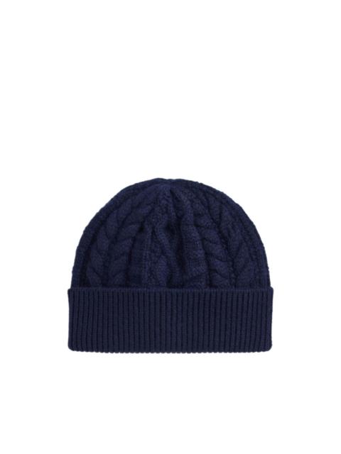 Ralph Lauren cable-knit cashmere beanie hat