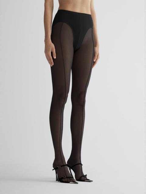 MUGLER re/edit black pantyhose