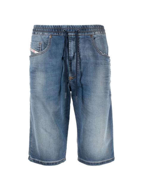 Diesel elasticated-waist denim shorts