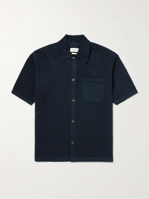 Oliver Spencer Open-Knit Organic Cotton Shirt