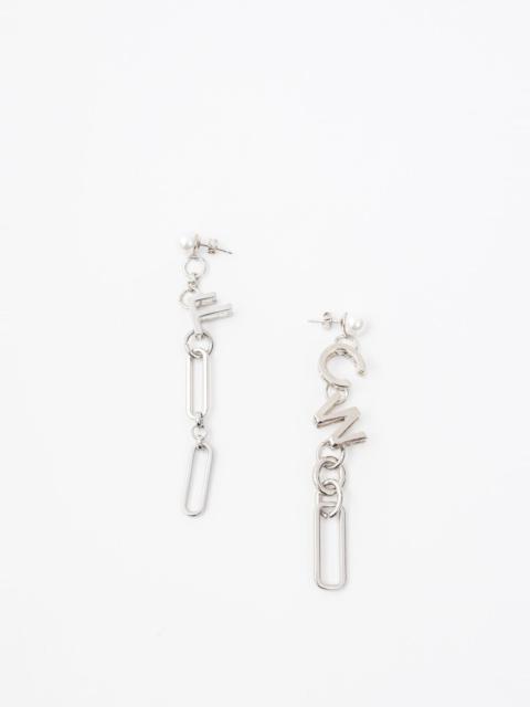 FENG CHEN WANG Silver FCW Logo Earring