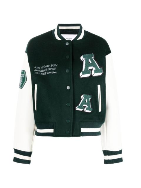 logo-embroidered baseball jacket