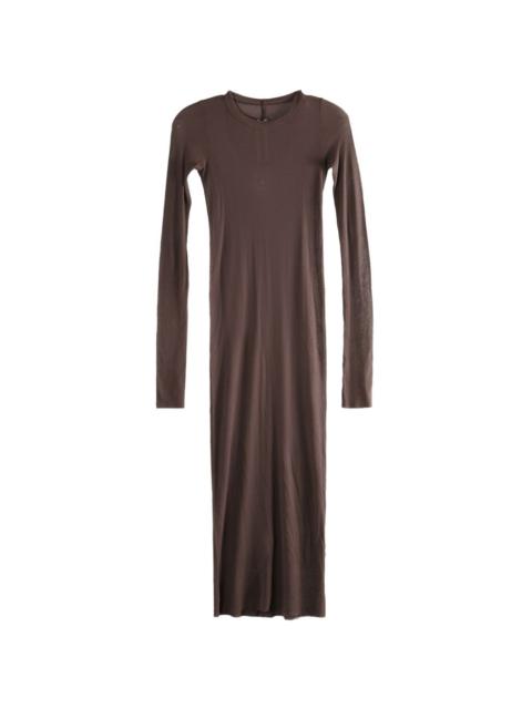 Rick Owens long-sleeved ribbed midi dress