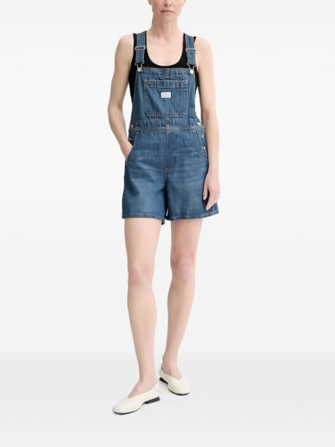 Levi's patch pocket denim shortalls
