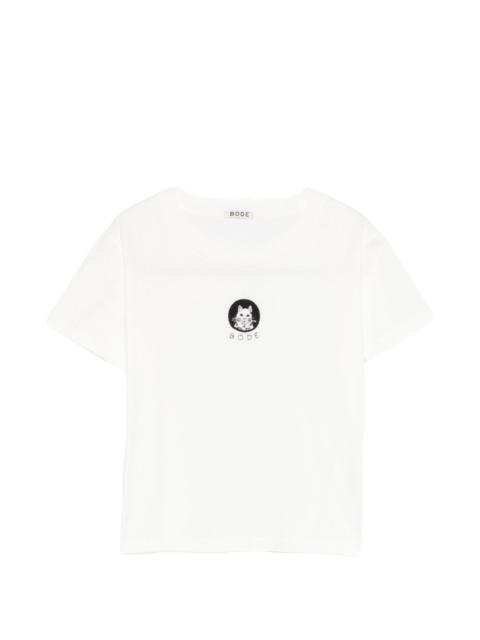 BODE round-neck cat-detail T-shirt