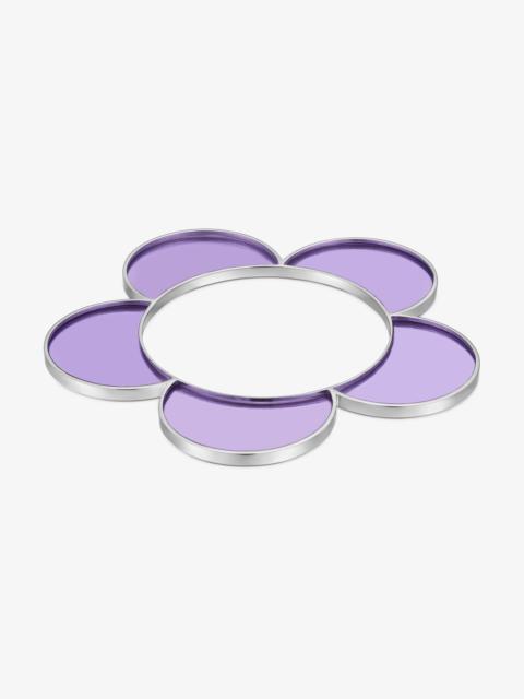 TOUS Steel and lilac resin flower Bangle TOUS Galaxy