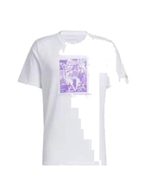 adidas Dill Compassion T-Shirt 'White Purple' HS3040