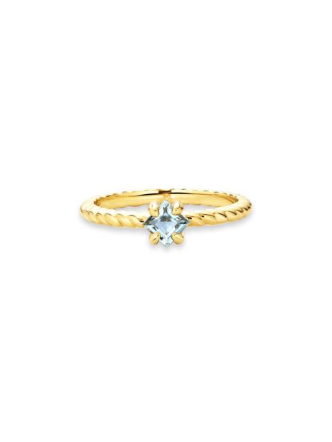 STONE AND STRAND Blue Lagoon Aquamarine Ring