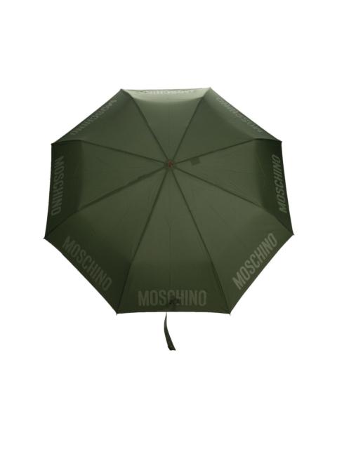 Moschino logo-print compact umbrella