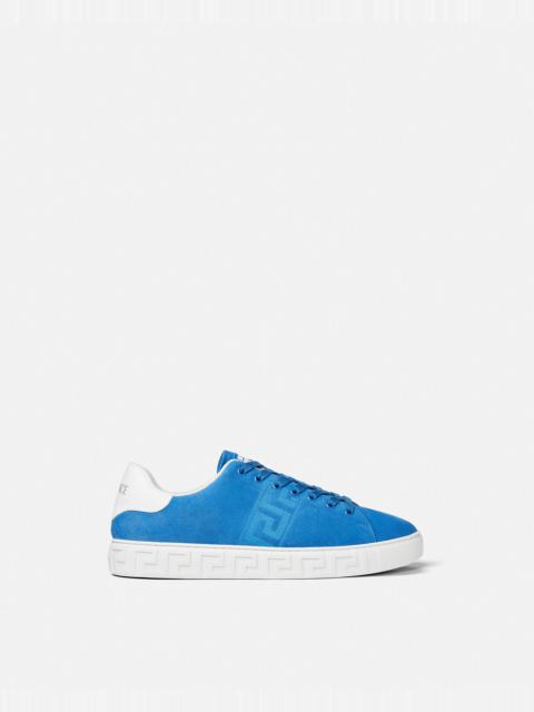 VERSACE Suede Greca Sneakers