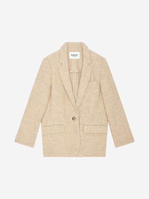 CHARLYNE GRAPHIC WOOL JACKET