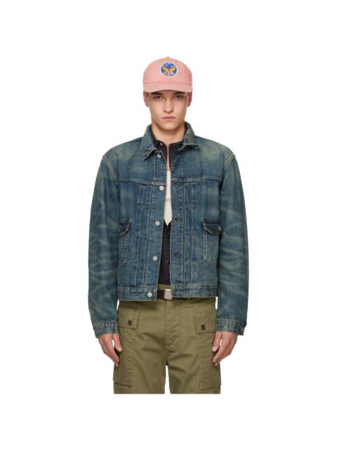 RRL by Ralph Lauren Blue Type-2 Unlined Denim Trucker Jacket