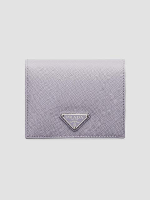 Prada Women's Small Saffiano Leather Wallet - Purple
