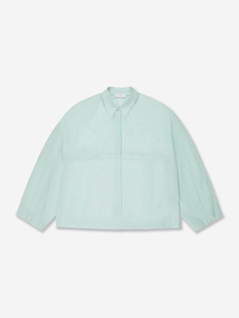 SLOWEAR Wide fit shirt in silk and cotton muslin