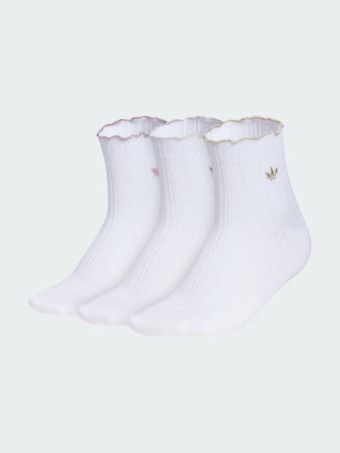 adidas Unisex Originals Ruffle 3-Pack Quarter