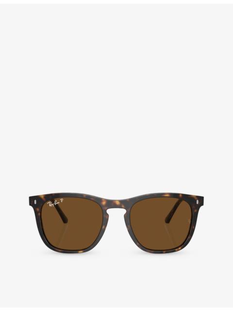 Ray-Ban RB2210 square-frame propionate sunglasses