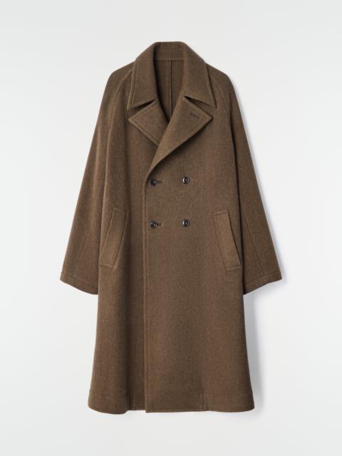 Lemaire DOUBLE-BREASTED COAT IN FELTED WOOL AND ALPACA BLEND