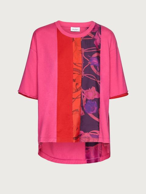 FERRAGAMO ASYMMETRICAL T-SHIRT