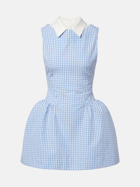 SHUSHU/TONG Gingham cotton minidress