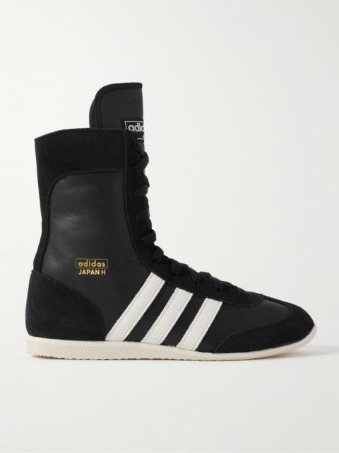 adidas Originals Japan H Suede-trimmed Leather High-top Sneakers
