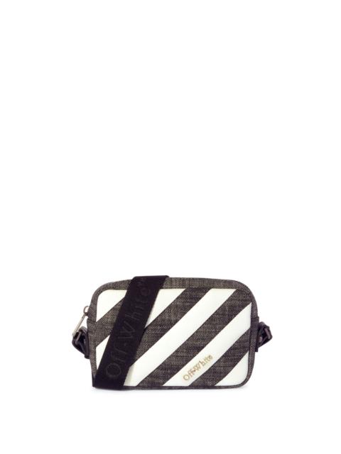 Off-White Black Diagonal Quilted Camera Bag