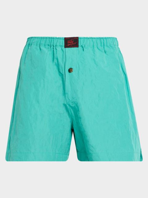 WILLY CHAVARRIA Men's Willy Woven Label Pull-On Shorts