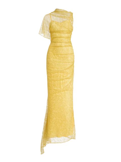 De La Vali Exclusive Lucho Chiffon Maxi Dress