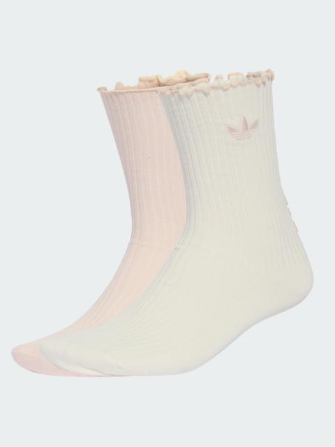 adidas RUFFLE CREW SOCKS 2 PAIRS